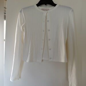 Pink Rose Cream Button-Down Shirt